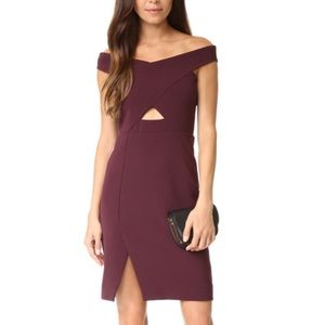 Parker Rory Criss-Cross off the shoulder dress - size s